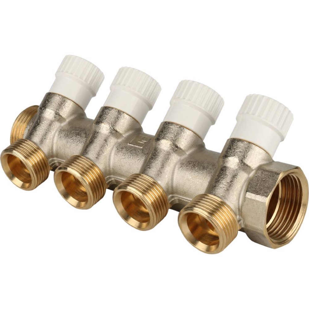 Коллектор никелированный, подключение